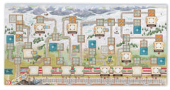 Asmodee Rails to the North 2e rail-path extension enables diverse route choices.