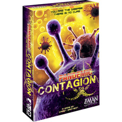 Asmodee Pandemic Contagion board game cover invites intense strategy for game night.