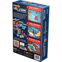 Asmodee Pandemic Hot Zone North America map for travel-friendly sessions