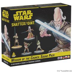 Asmodee Star Wars Shatterpoint Ki-Adi-Mundi miniature delivering targeted battlefield support