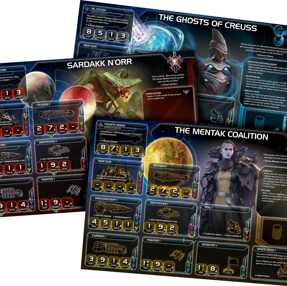 Twilight Imperium 4e space ships in combat on board