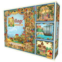 Asmodee Village Big Box Artwork features Chris Quilliams and Jacqui Davis visuals.