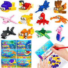 Asoulin sea animal blocks kit for kids; engaging hands-on play and creative learning.