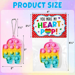 Asoulin Valentine cards with cute patterns for friends and classmates.