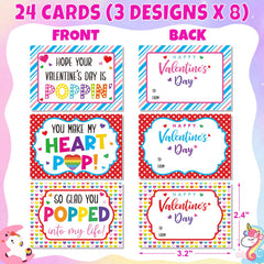 Asoulin Valentine cards with heart designs for classroom exchanges.