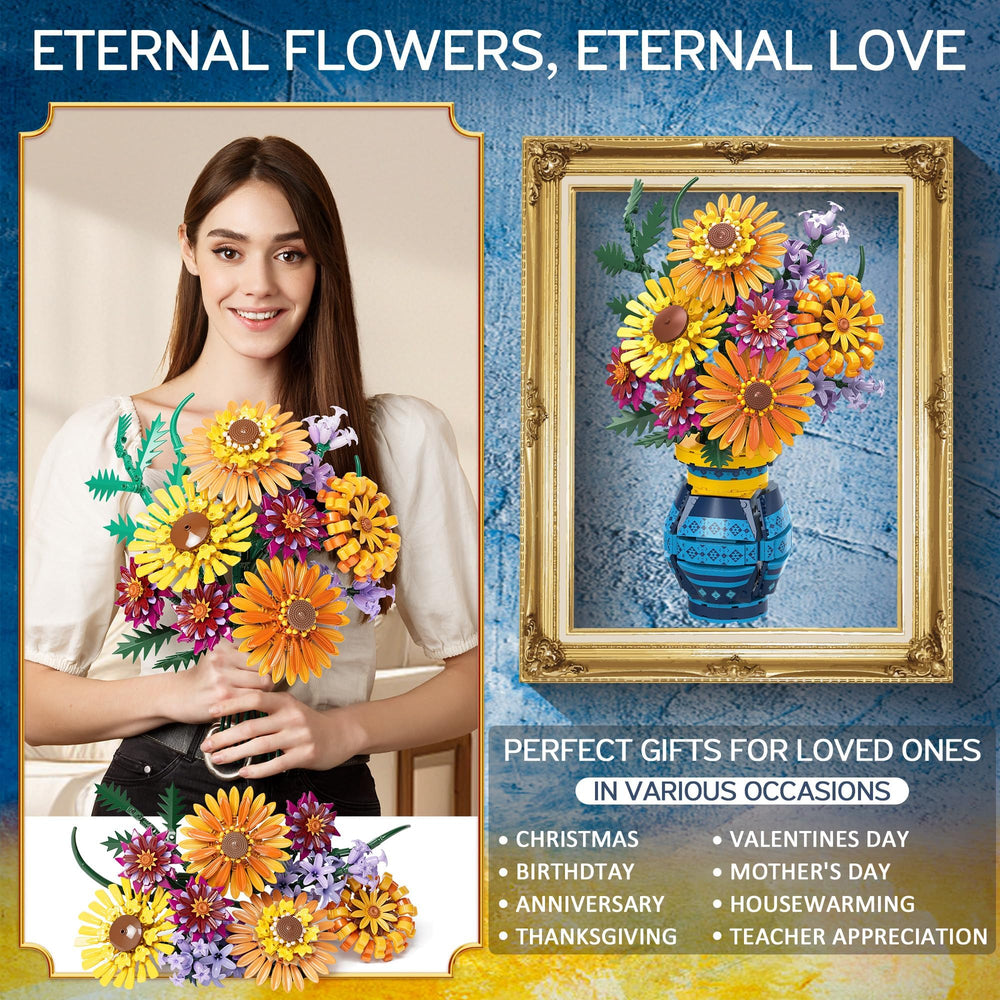 Asoulin valentines day gift for her or him featuring a DIY flower bouquet.