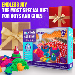 Asoxt molds and cake tools set for shaping landscapes and pretend baking.