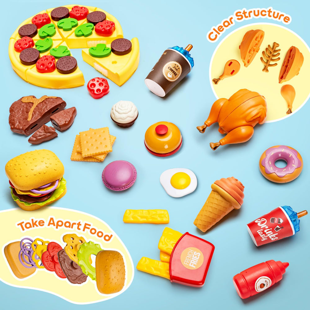 Assorty play kitchen accessories spark storytelling and social skills at home.