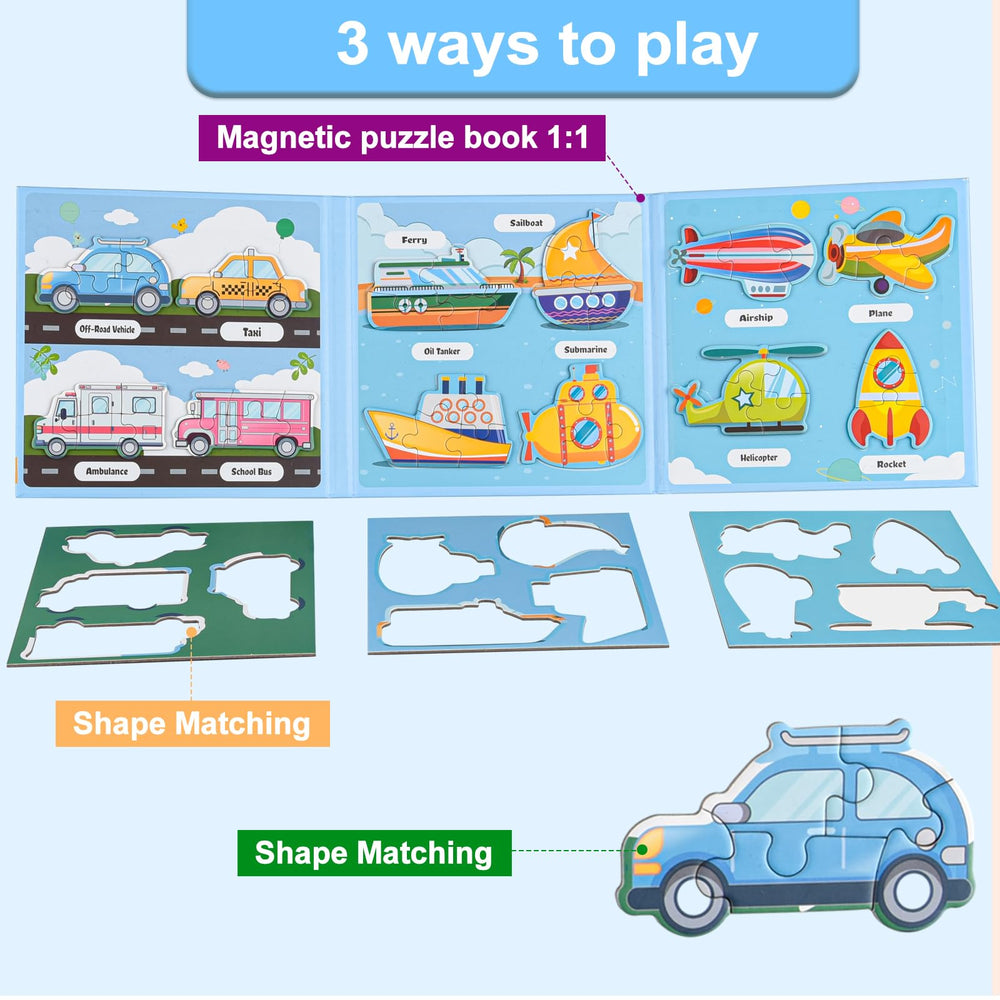 ASTARON 3D Magnetic Puzzle thick cardboard pages feel sturdy and reusable