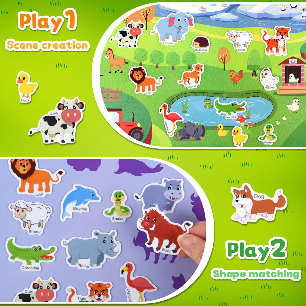 ASTARON 3D Puffy Sticker Book Animal β animal stickers foster imaginative play.