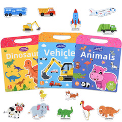 ASTARON 3D Puffy Sticker Book Dino β engaging dino stickers for fine motor practice.