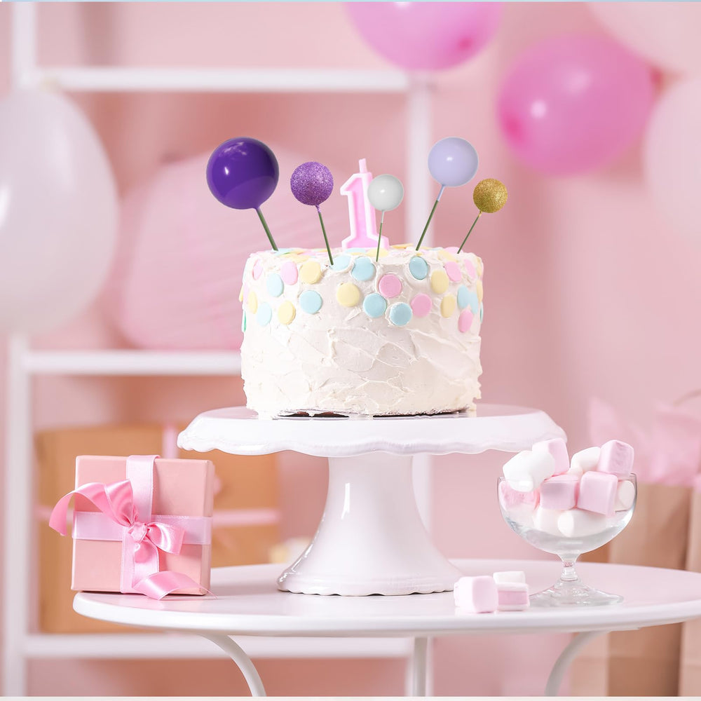 ASTARON light purple 3 cm toppers brighten birthday treats