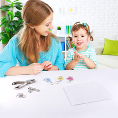 ASTARON hole punch tool enables clean holes for keychain assembly.