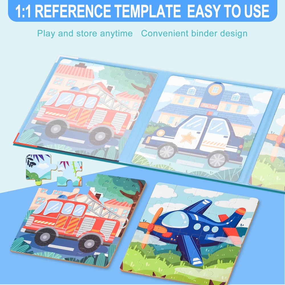 Astaron magnetic puzzle 16-piece fire truck for developing skills