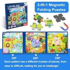 ASTARON magnetic 3-in-1 elephant puzzle boosts fine motor skills during travel