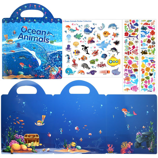 ASTARON Ocean stickers front view ready for travel and play