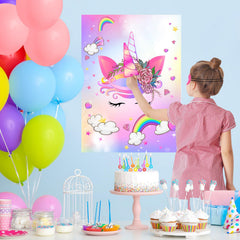 ASTARON party supplies unicorn banner enhances celebration