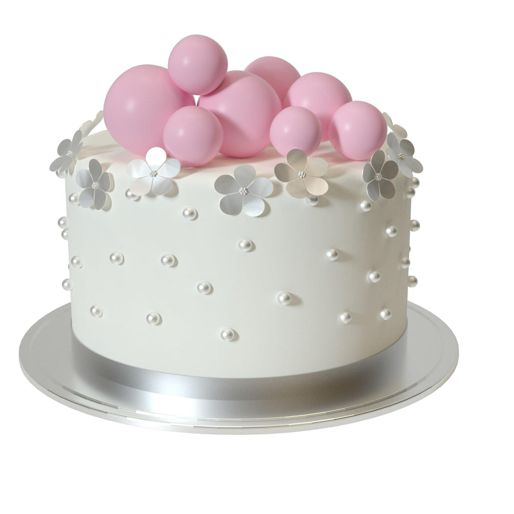 ASTARON pink ball toppers for cupcakes and desserts, versatile decorating accents.