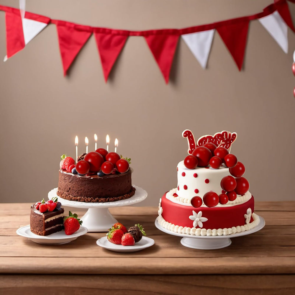 ASTARON red ball toppers, 2 cm to 4 cm size range.