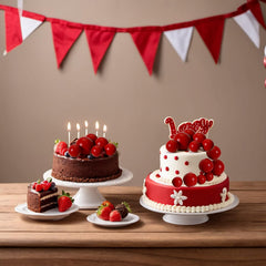 ASTARON red ball toppers, 2 cm to 4 cm size range.
