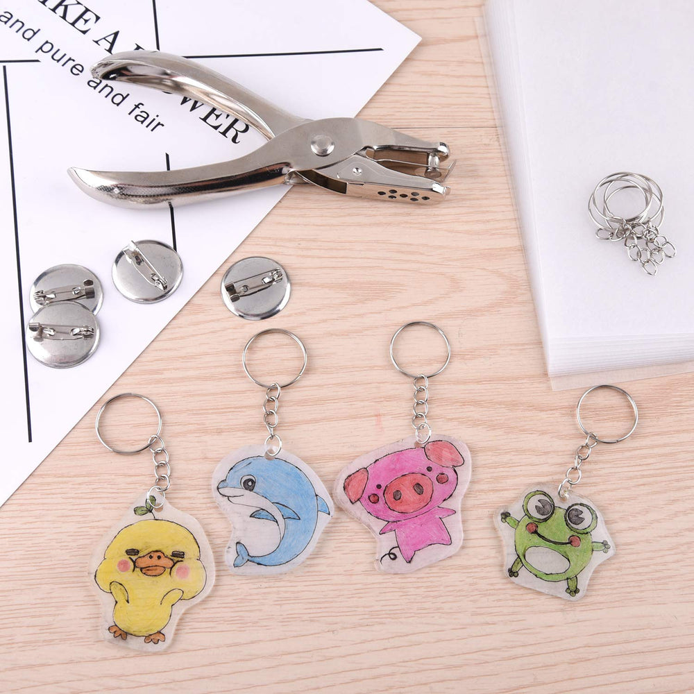 ASTARON shrinking sheets size demonstrates ample space to create multiple charms.