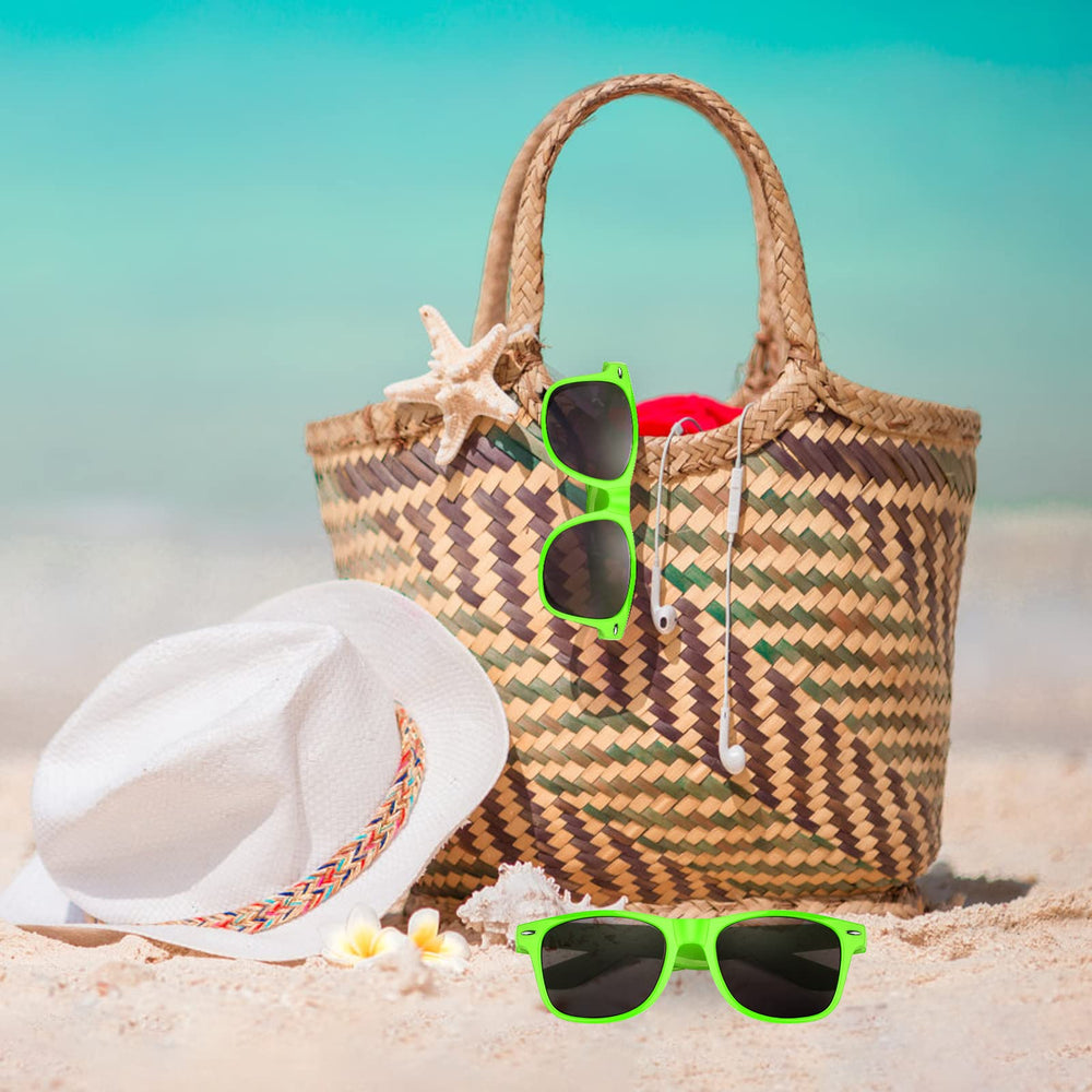 ASTARON neon sunglasses ready for group photos and lively event moments.