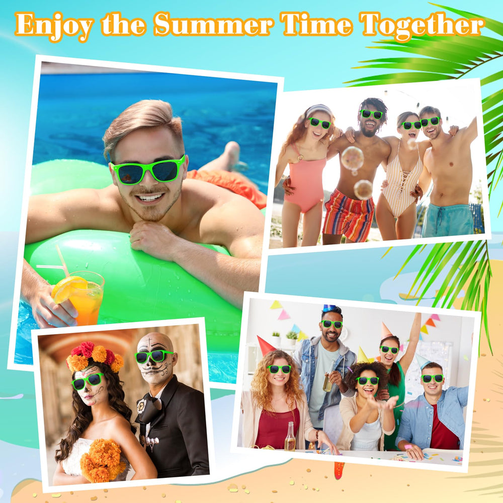 ASTARON neon sunglasses at a wedding offer fun photo opportunities and festive flair.