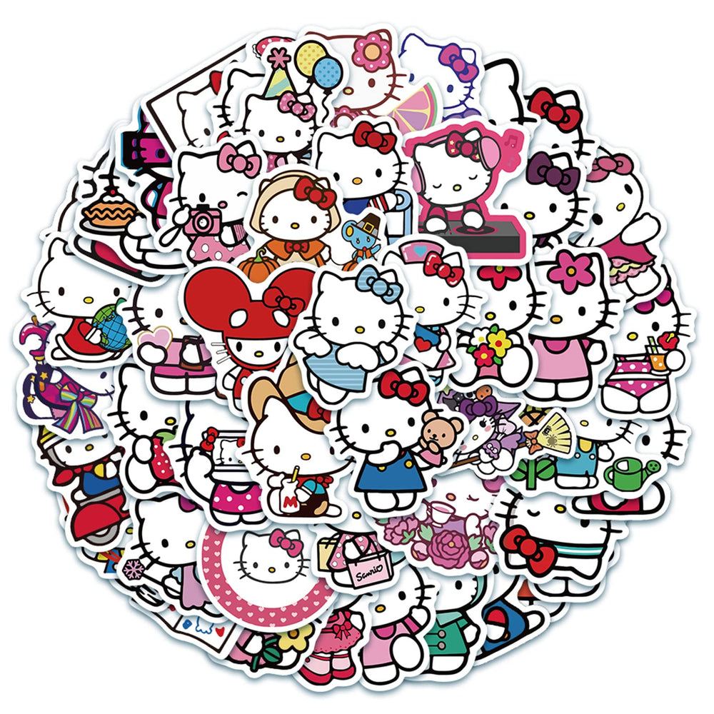 Asverbet Hello Kitty design-07, vibrant colors brighten school supplies and laptops.