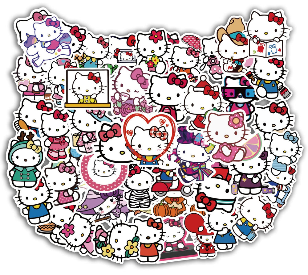Asverbet Hello Kitty design-08, kid-friendly artwork for notebooks and water bottles.
