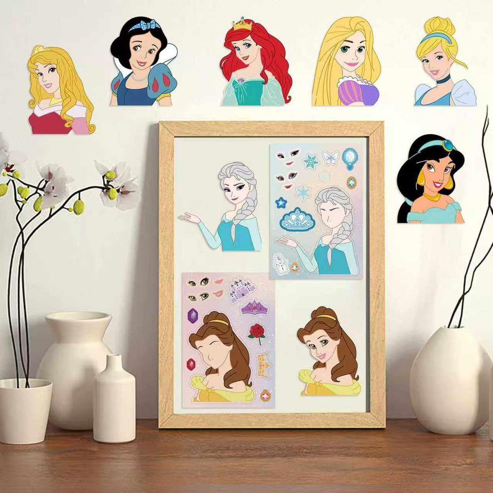 Asverbet princess sticker assortment for classroom or event crafts