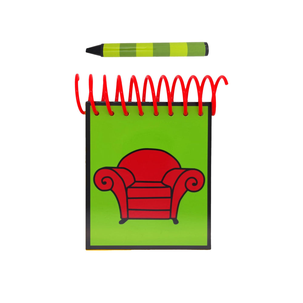 ASVP Shop STEVE Handy Dandy Notebook with red binder for quick notes on the go