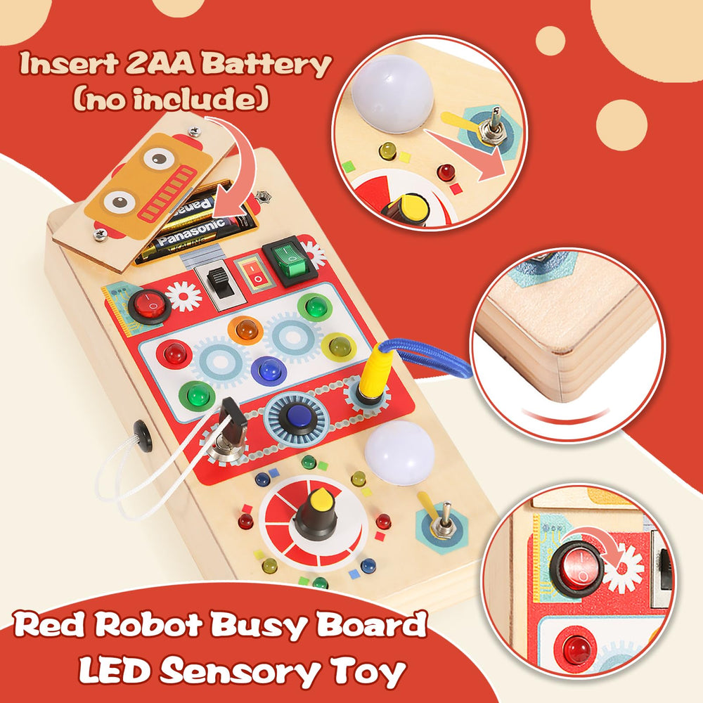 Asweets Busy Board – button panel with four buttons and main switch.
