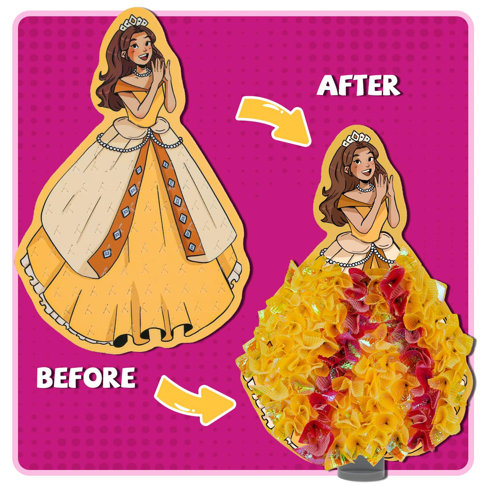 ATFUNSHOP eight foam princesses ready for decorate-and-display play