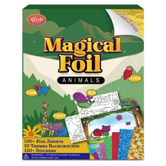 ATFUNSHOP Magical Foil Art cow canvas boosts fine motor skills through mess-free crafting.