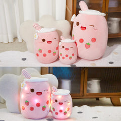 Athoinsu LED boba tea plush glows, adding playful ambiance to kids' rooms.