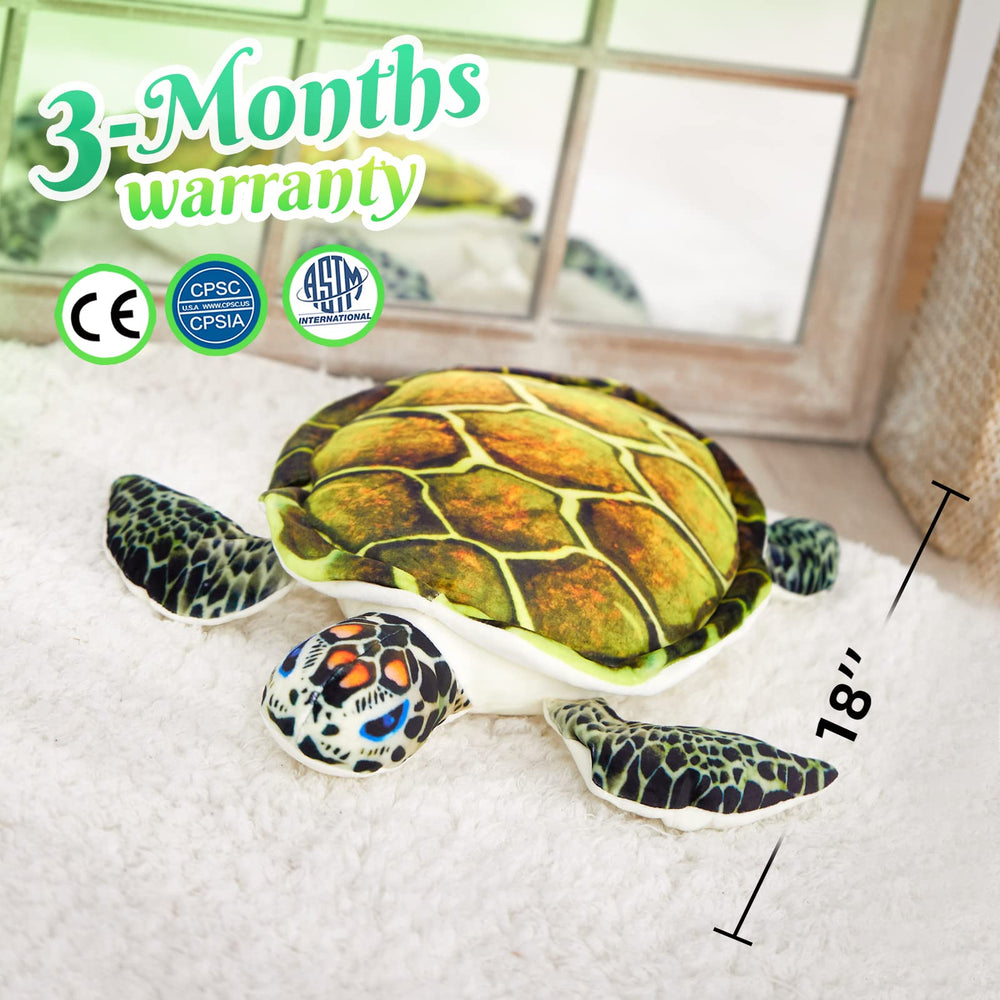 Athoinsu sea turtle plush resting on a pillow for cozy decor