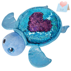 Athoinsu sequin turtle shell glitter plush toy, a sparkly display piece and cuddle companion.
