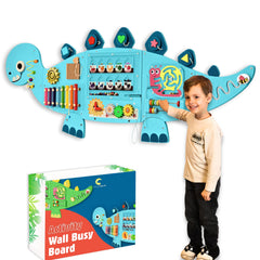 AthomBear Dinosaur wall busy board gears promote fine motor skills during play