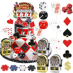 Atiloy casino slot machine cake topper for a lifelike cake decor centerpiece