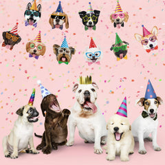 Atiloy dog birthday banner puppy party garland ideal for photo-worthy moments.