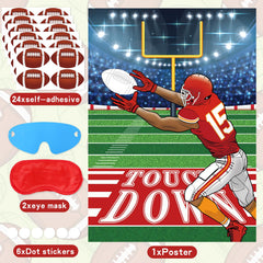 Atiloy double-sided glue keeps the poster secure during play