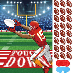 Atiloy football goalpost poster ideal for classroom and party games