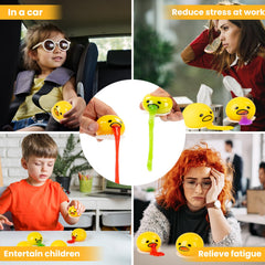 ATKSUNIEE yellow egg yolk ball with liquid packet showing squeezing action