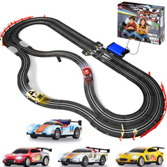 Atlasonix slot car track 115-foot layout for fast, immersive home races