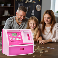 ATMBnk card and password security keeps savings safe and private.
