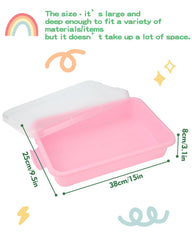 AtMini sensory bin sand tray green encourages organized play and sensory fun.