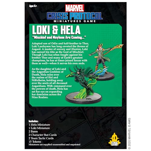 Atomic Mass Games Hela goddess of death portrays soul-fragment attacks on the board.
