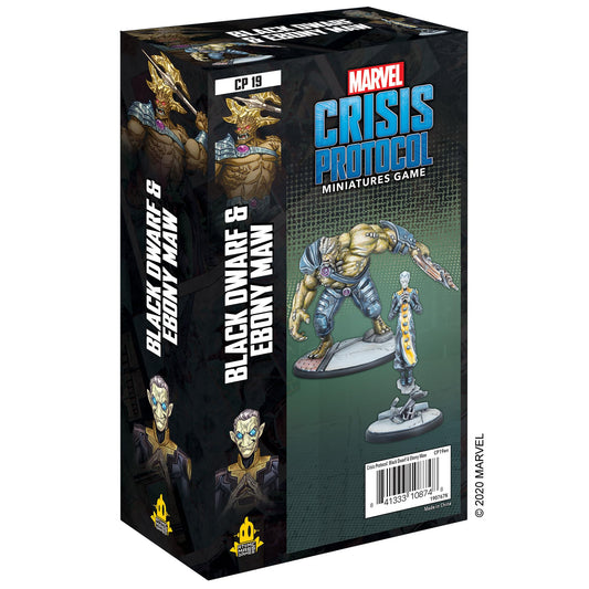 Atomic Mass Games' Ebony Maw psychic-dominance miniatures illustrate battlefield control for tabletop skirmishes.