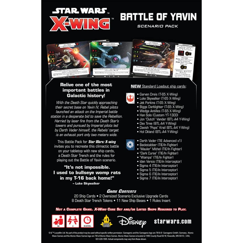 Atomic Mass Games Star Wars X-Wing thrilling trench run with immersive gameplay.