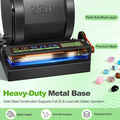 Secure-seal barrel lid with six twist knobs on the AtoRock A3.